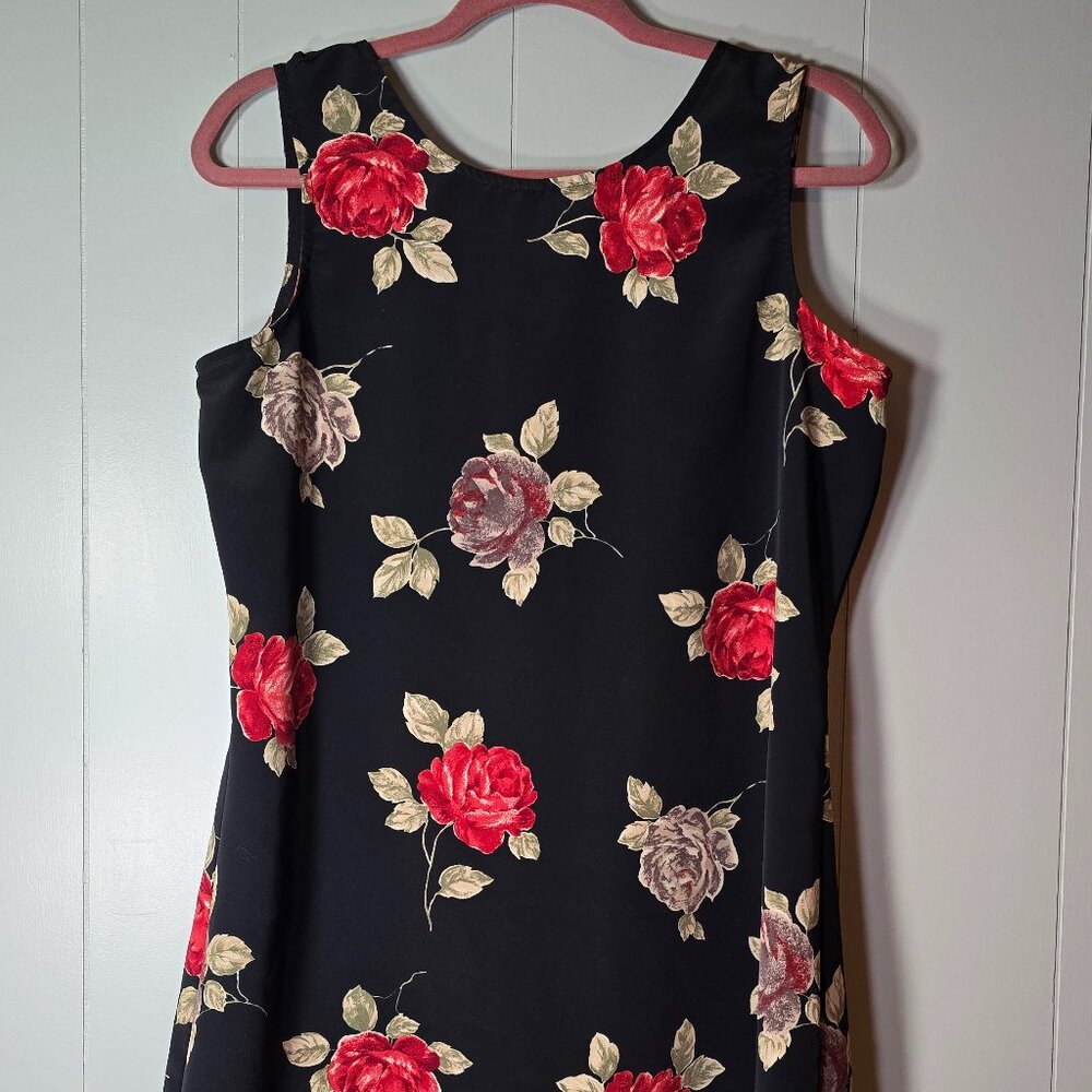 Rose Print Swing Dress VINTAGE
